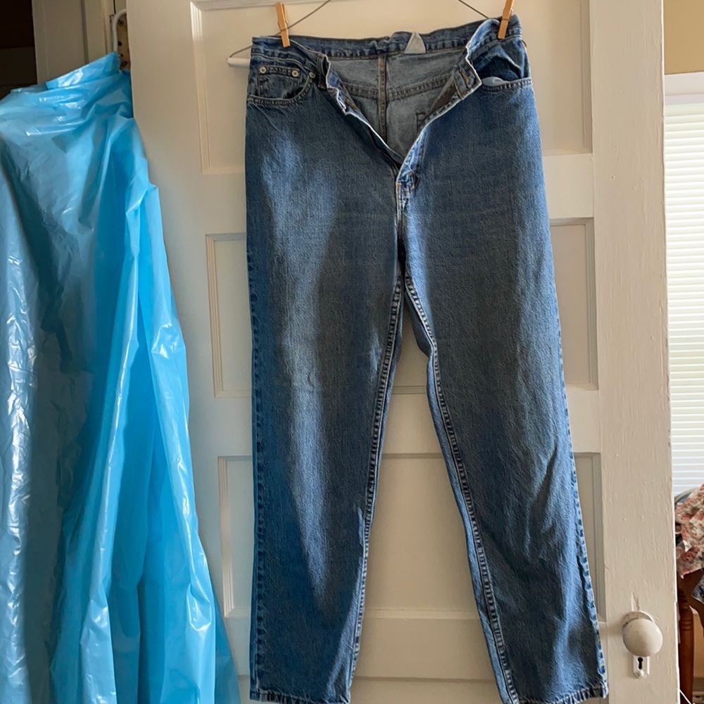Denim “mom” jeans